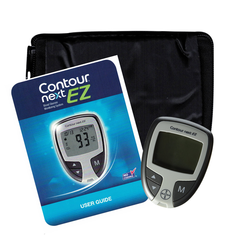 contour meter bayer ez manual user glucose monitor diabetic case box features diabetes instructions kit app system blood monitoring